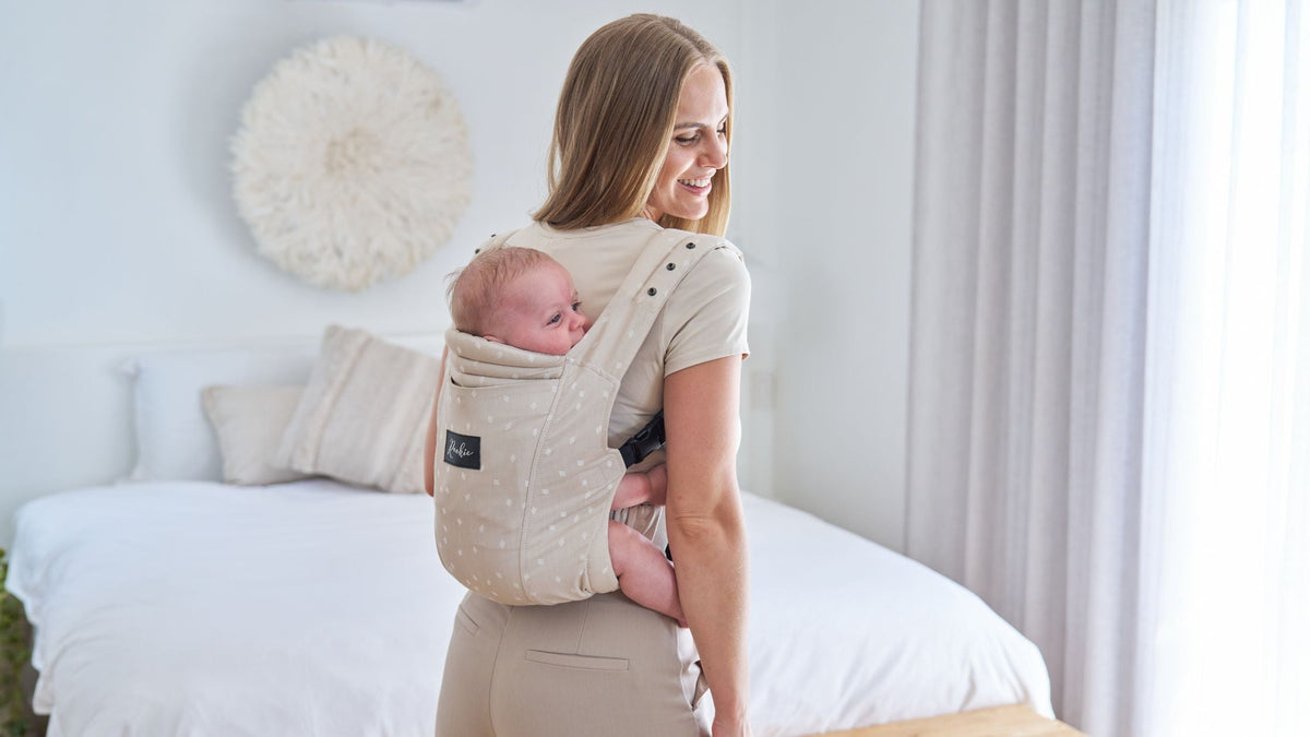 Babytrage Rücken